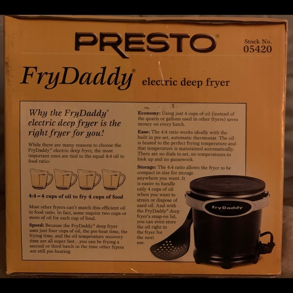 Presto Fry Daddy Electric Deep Fryer - Picture 3 of 4